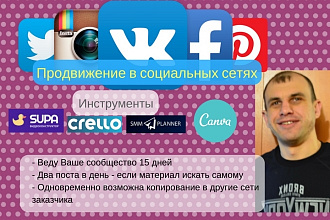 Продвижение и ведение в социальных сетях