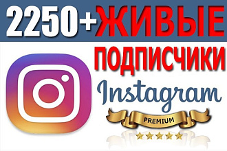 2250+ живых подписчиков в Инстаграм