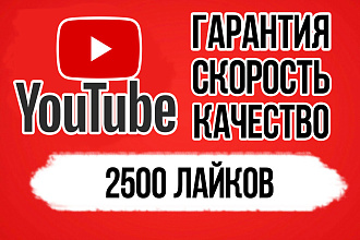 Добавлю 2500 лайков на ваши видео в YouTube