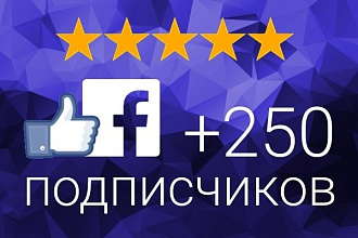 250 подписчиков на паблик FanPage в Фейсбук