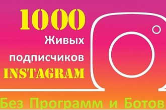 1000 русскоязычных инстаграм подписчиков