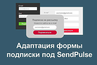 Свяжу любую готовую форму подписки с SendPulse