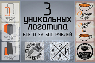 3 варианта логотипа