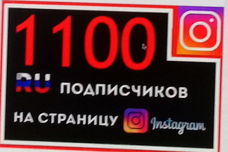 1300 Подписчик живой инстаграм