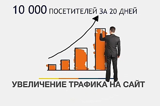 10000 уникальных посетителей за 20 дней
