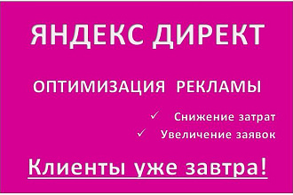 Ведение контекстной рекламы в Яндекс Директ 30 дней