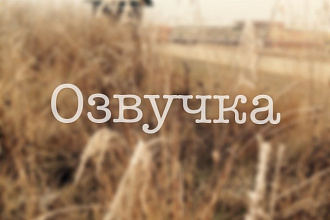 Озвучка автоответчика, голосового меню, рекламы
