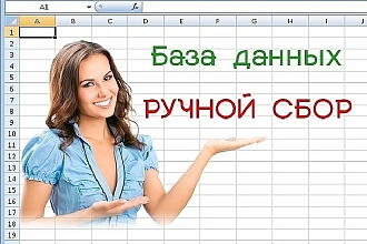 Соберу базу организаций - адрес, телефон, email, сайт в ручную
