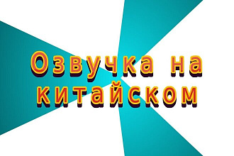 Озвучка текста на китайском для рекламы, видеоролика, презентации