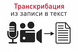 Транскрибация. Перевод аудио и видео в текст