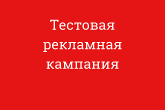 Тест рекламной компании