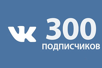 300 подписчиков в ВК