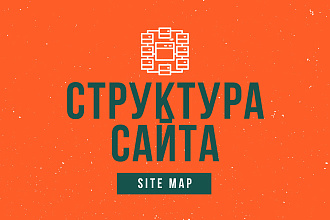 Составлю схему структуры сайта любой сложности