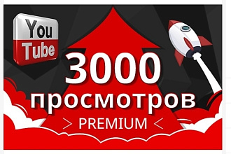 3000 качественных просмотров в Ютубе