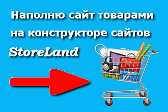 Наполню сайт на конструкторе StoreLand товарами