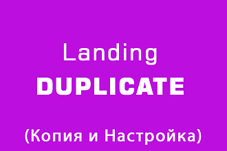Копия лендинга + админ-панель WordPress