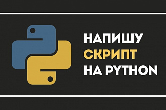 Напишу скрипт на Python 3 или Python 2