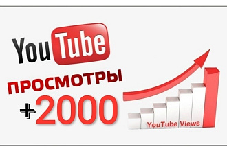 +2000 живых просмотров на YouTube