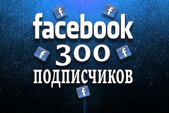 300 подписчиков в паблике на Facebook