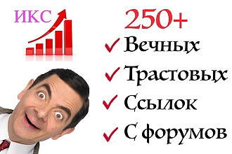 Размещение 250+ статей с ссылками на трастовых форумах