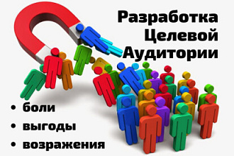 Разработаю Целевую Аудиторию. Проработаю боли, выгоды, возражения
