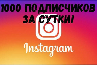 1000 подписчиков в инстаграм за сутки