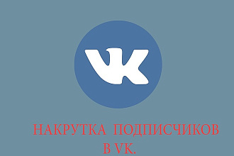 500 живых подписчиков в Vk