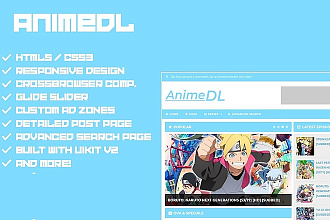 Animedl - HTML5 шаблон аниме
