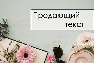 Продающие тексты для ваших товаров или услуг
