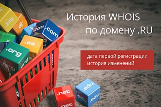 Домены. Подготовлю выписку из истории Whois по домену в зоне .RU