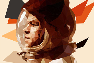 Портрет в стиле LOW POLY