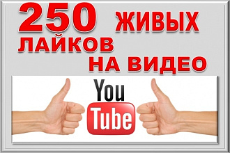 250 лайков на видео YouTube от людей, с гарантией + бонус