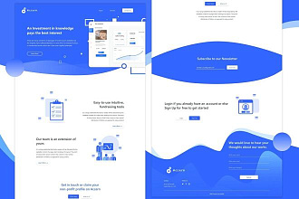 Дизайн блока Landing Page 2020