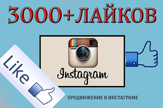 3000 лайков в Instagram