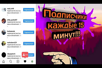 1000 подписчиков Instagram +бонус