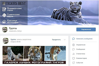 Дизайн группы в соц. сетях