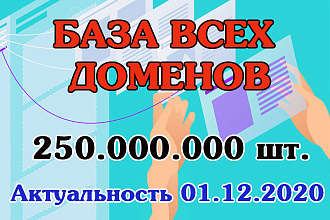 База всех зарегистрированных доменов