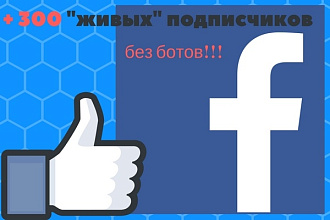 300 подписчиков на паблик-FanPage- в Фейсбук