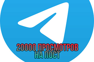 20000 просмотров на пост в Telegram