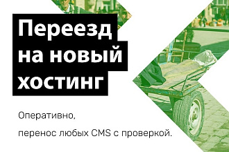 Перенос сайта на новый хостинг + 2 месяца в подарок