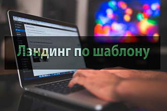 Лэндинг пейдж по шаблону