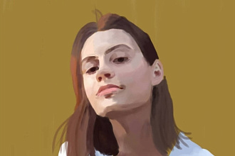 Нарисую портрет с вашей фотографии в Adobe sketch
