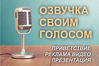 Озвучка СВОИМ голосом