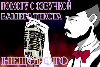 Помогу с озвучкой везде где требуется приятный мужской голос