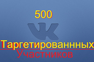 500 живых таргетированных подписчиков в Вконтакте
