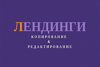 Скопирую лендинг. Быстро и качественно