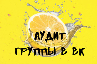 Аудит группы в вк