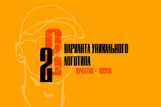 Создание логотипа. 2 варианта. максимально быстро