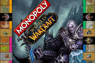 Подборка из 4 игр монополия World of Warcraft, Fallout, Diablo 2