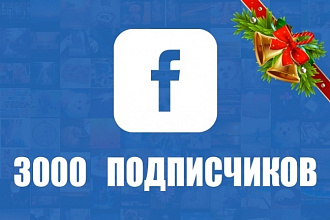 3000 подписчиков в паблике на Facebook
